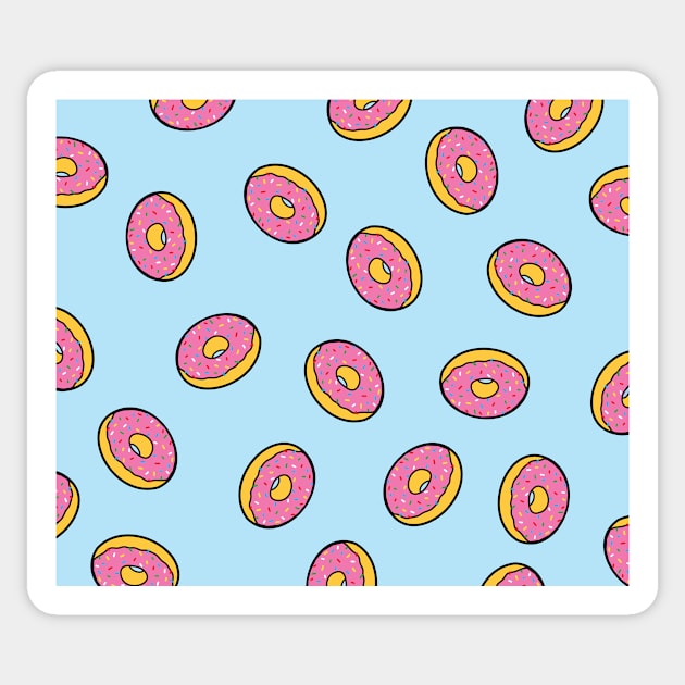 Donuts pattern Sticker by Cathalo